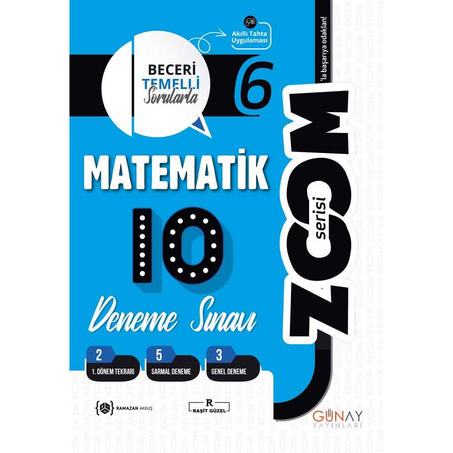 Günay 6.sınıf 10’lu Zoom Branş Matematik Denemesi