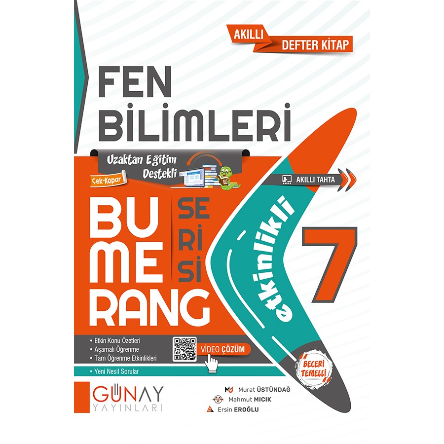 Günay 7.Sınıf Bumerang Fen Bilimleri Etkinlikli Akıllı Kitap Günay 7.Sınıf Bumerang Fen Bilimleri Etkinlikli Akıllı Kitap