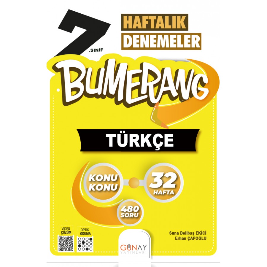 Günay 7.Sınıf Bumerang Haftalık Türkçe Denemeleri