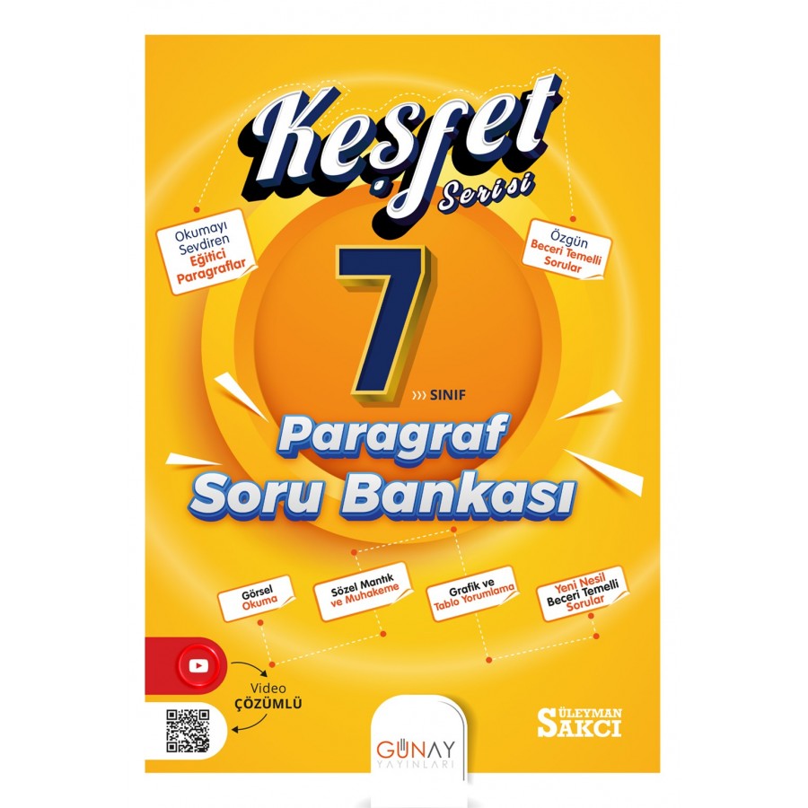 Günay Keşfet Serisi 7. Sınıf Paragraf Soru Bankası