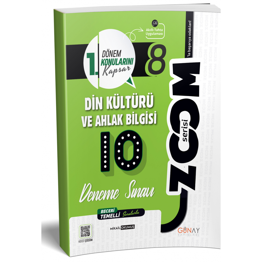 Günay 8. Sınıf Din Kültürü ve Ahlak Bilgisi 10’lu Branş Denemeler