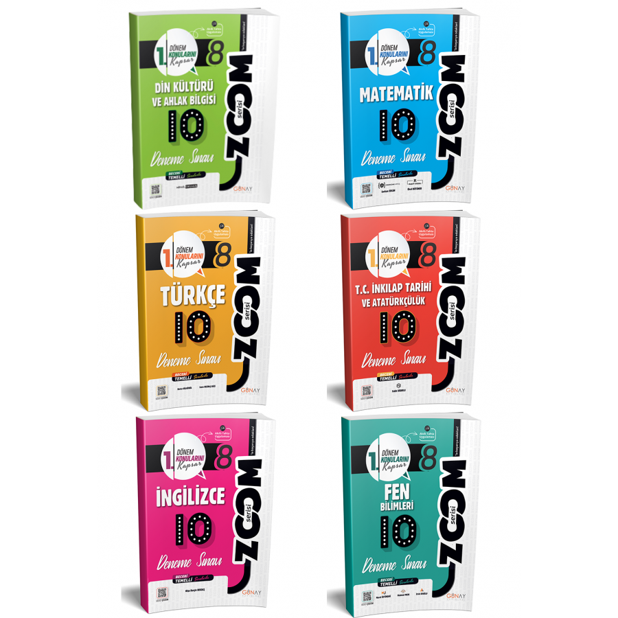 Günay 8. Sınıf Branş Denemeler Seti
