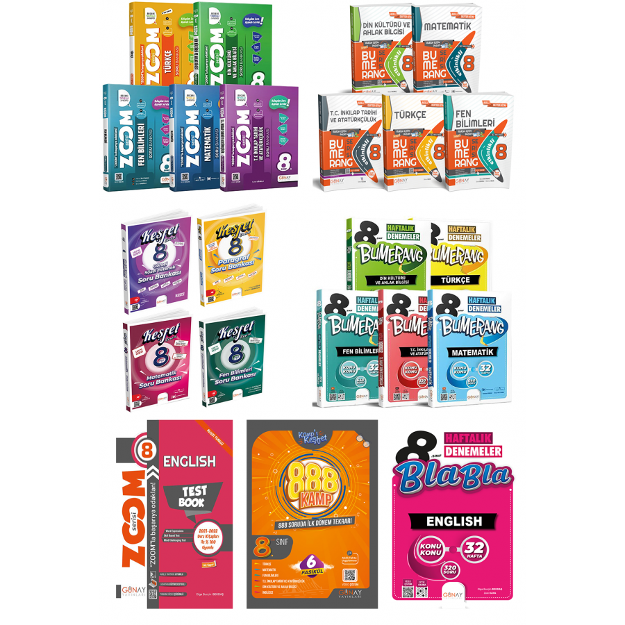 Günay 8. Sınıf FULL SET
