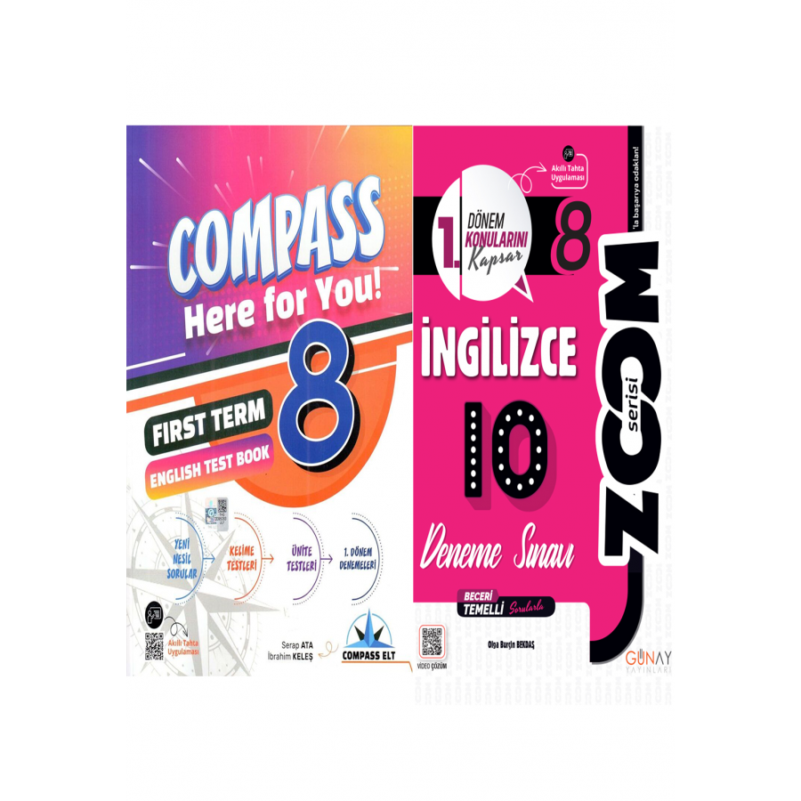 Günay 8. Sınıf COMPASS 1. Dönem İngilizce Soru Bankası