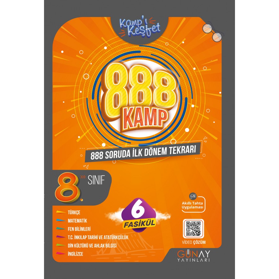 Günay 8. SINIF İLK DÖNEM KAMP KİTABI (KAMPI KEŞFET)