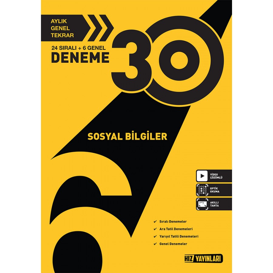 HIZ 6. Sınıf Sosyal Bilgiler 30'lu Deneme