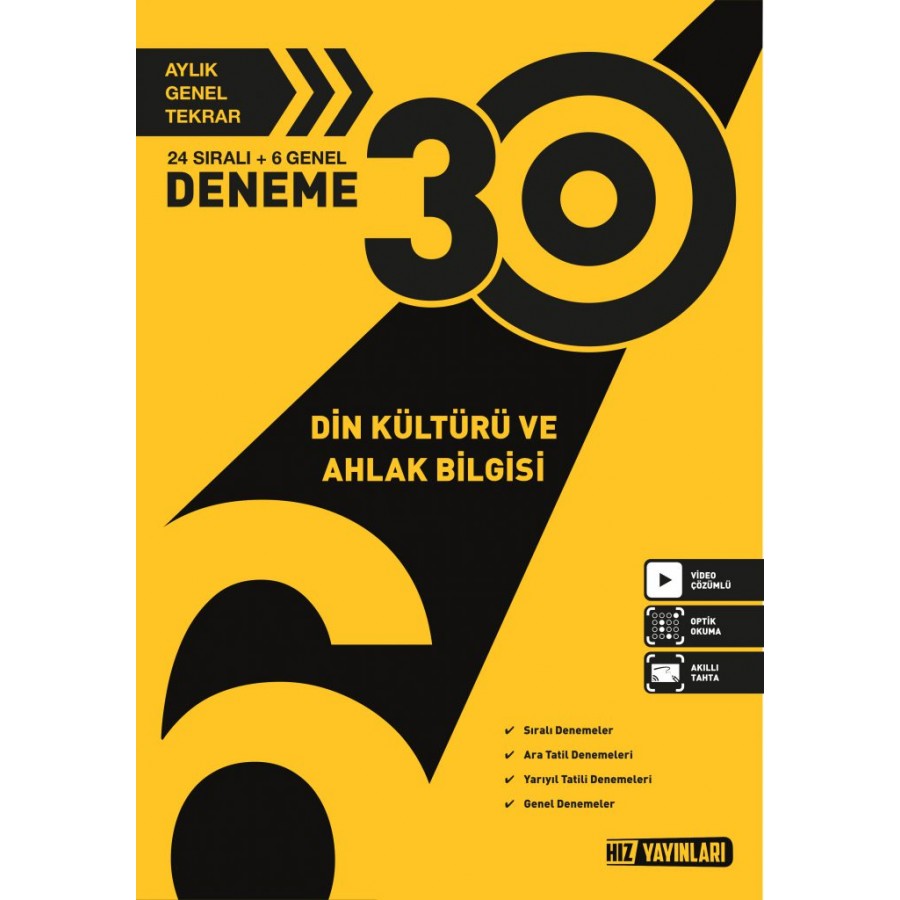 HIZ 6. Sınıf Din Kültürü 30'lu Deneme HIZ 6. Sınıf Din Kültürü 30'lu Deneme