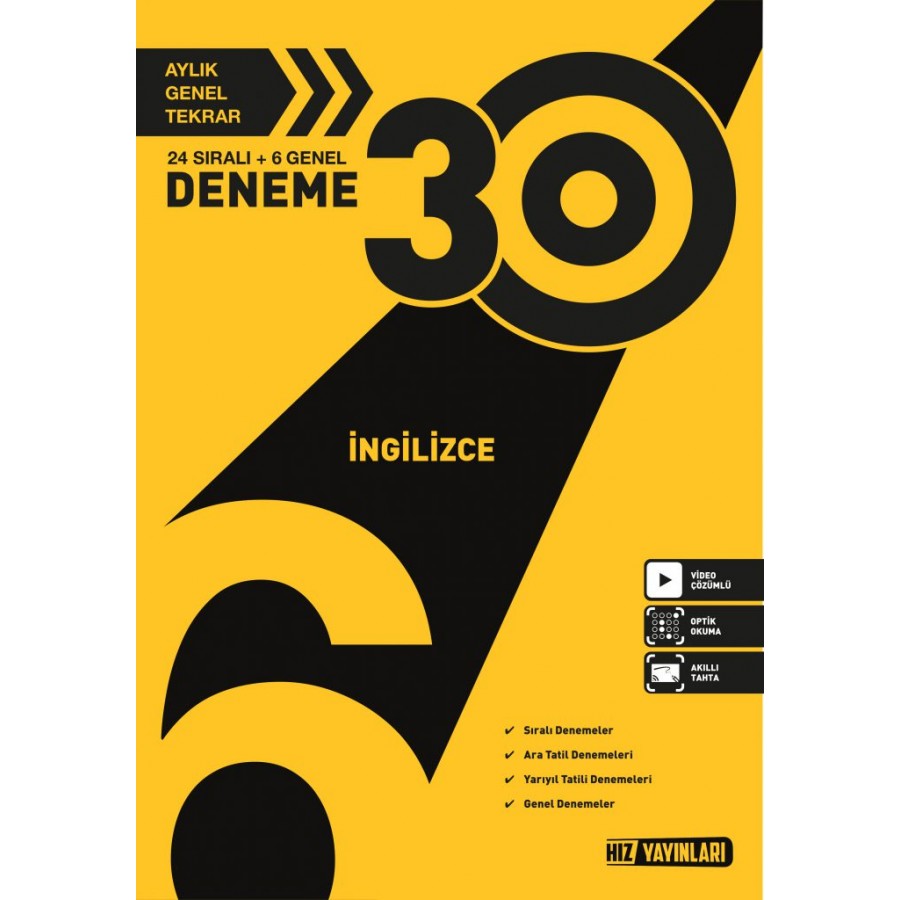 HIZ 6. Sınıf İngilizce 30'lu Deneme HIZ 6. Sınıf İngilizce 30'lu Deneme