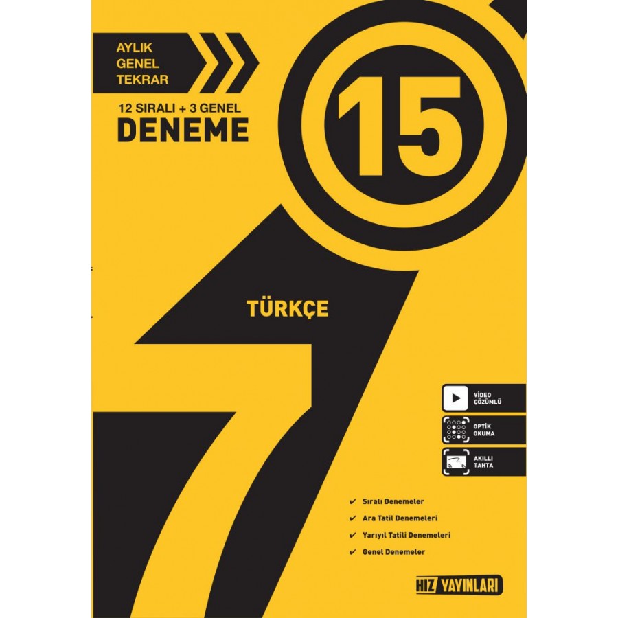 HIZ 7. Sınıf Türkçe 15'li Deneme