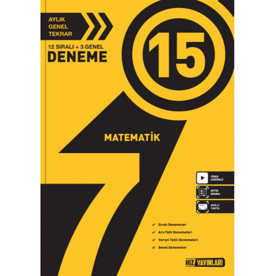 HIZ 7. Sınıf Matematik 15'li Deneme