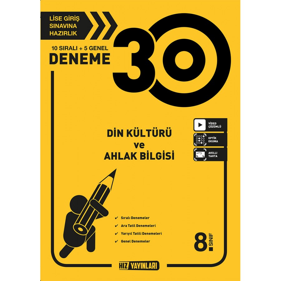 HIZ 8. Sınıf Din Kültürü 30'lu Deneme
