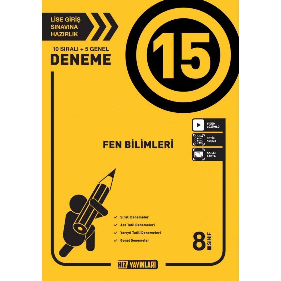 HIZ 8. Sınıf Fen Bilimleri 15'li Deneme HIZ 8. Sınıf Fen Bilimleri 15'li Deneme