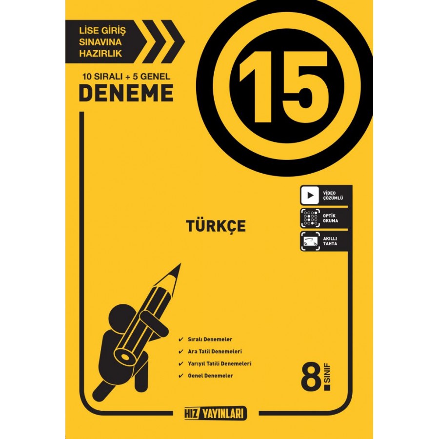 HIZ 8. Sınıf Türkçe 15'li Deneme
