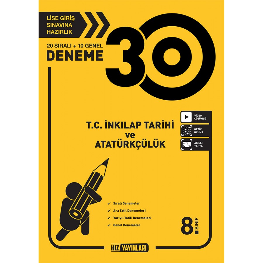 HIZ 8. Sınıf İnkilap Tarihi 30'lu Deneme