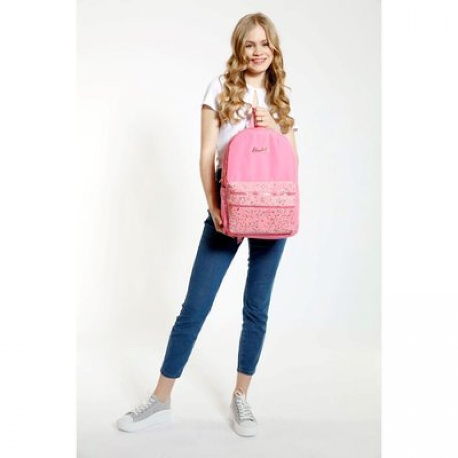 KAUKKO SIRT ÇANTASI MAGIC DREAMS TAŞLI PULLU-PEMBE K1546 KAUKKO SIRT ÇANTASI MAGIC DREAMS TAŞLI PULLU-PEMBE K1546